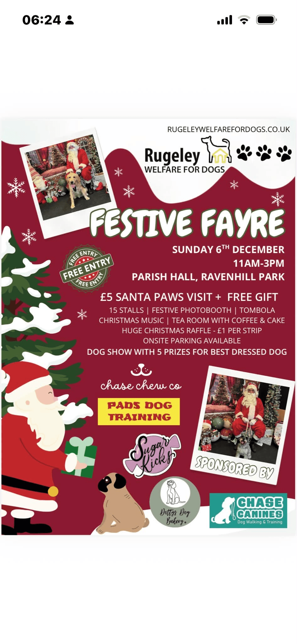 Rugeley Welfare for Dogs Festive Fayre